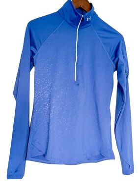 Under Armour Women’s Blue Long-Sleeve Performance Dry fit Quarter-Zip Top